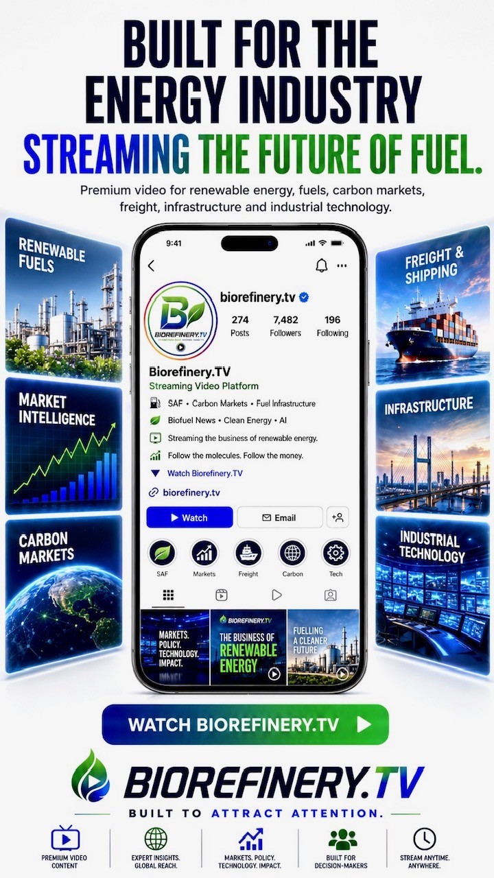 Biorefinery.TV energy industry streaming presentation