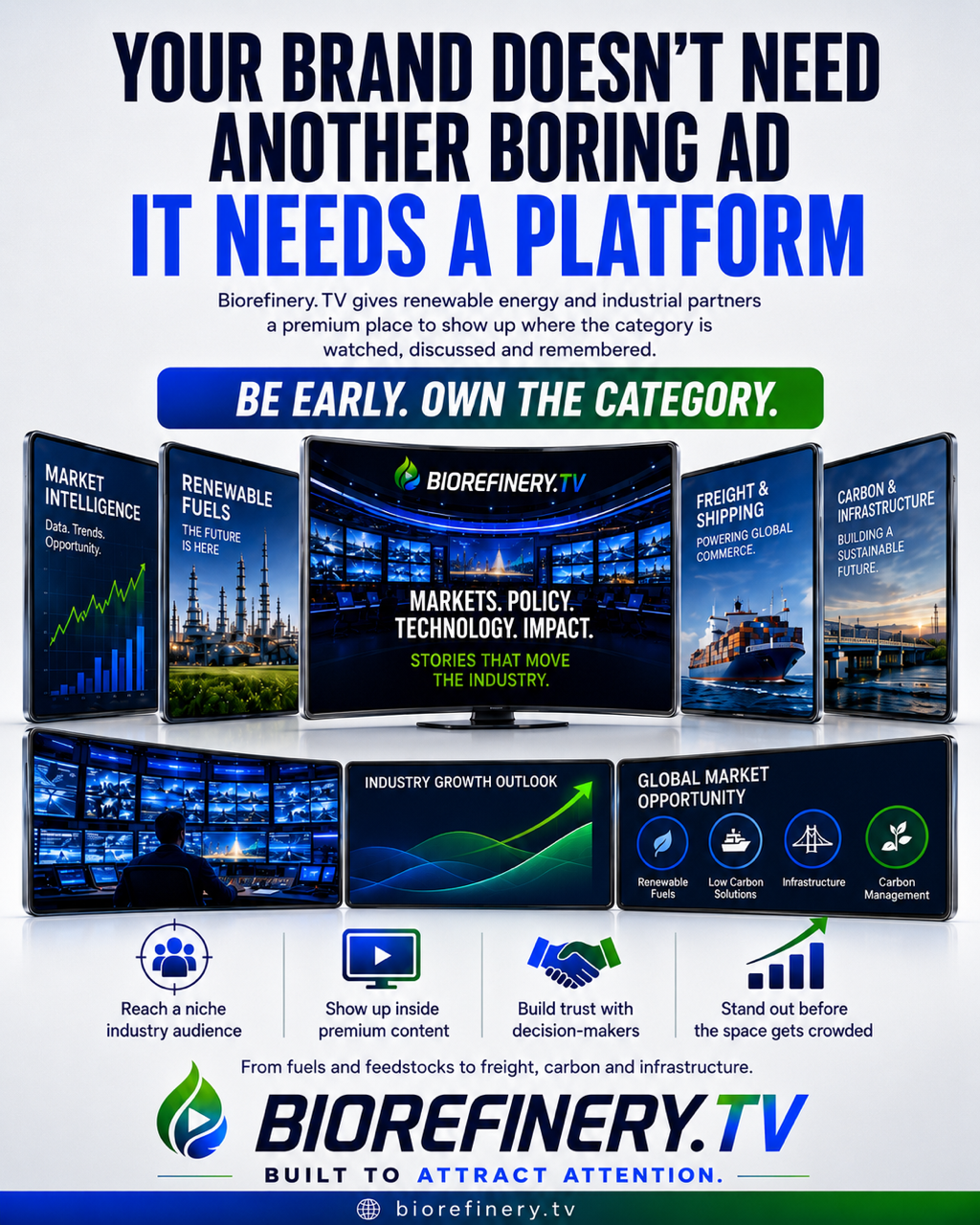 Biorefinery.TV advertising platform presentation